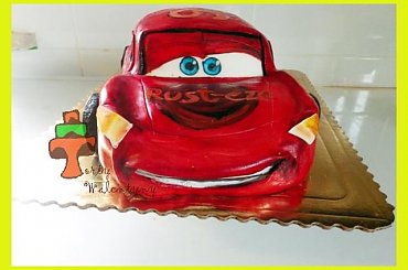 Tort Zygzak McQueen z bajki AUta #auta #samochód #tort #TortDlaChłopca #TortyKraków #TortyWalentynki #zygzak #ZygzakMcqueen