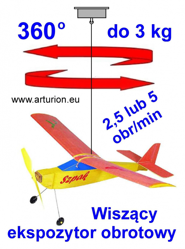 Ekspozytor obrotowy do podwieszania produktów. Więcej na www.arturion.eu