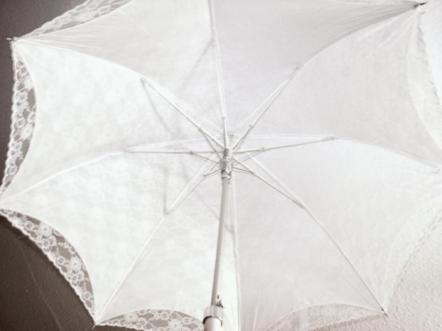 parasol ślubny duży koronka PL