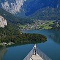 Austria .... Hallstatt ... #Austria #Hallstatt #jezioro #panorama #góry #Obertraun #Alpy #woda #zwiedzanie #podróże #CZARNYRYCERZ