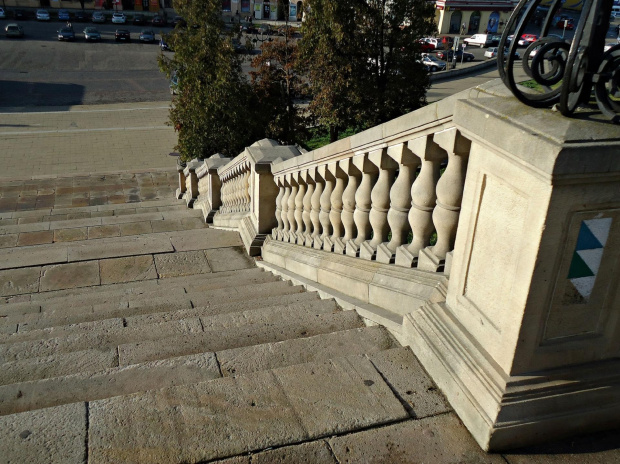 schody z Zamku na Plac Zebrań