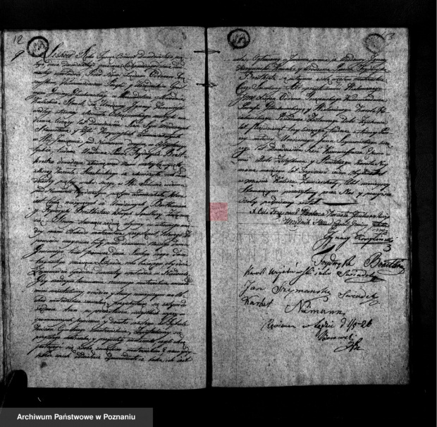 akt ślubu Ignacego Korycińskiego i Fryderyki Breitkreitz