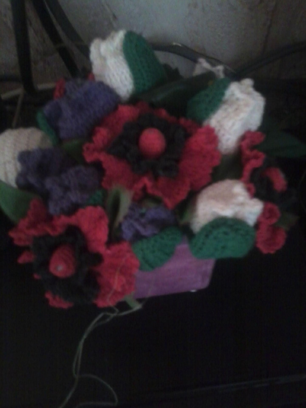 Moje kwiaty #szydełko