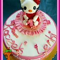 Tort Hello Kitty #TortyWalentynki #TortyKraków #TortHelloKitty #DlaDziewczynki #TortUrodzinowy