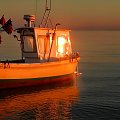 Szyper Solarius Drugi - no, to co, ze mu się odbiło... #kuter #morze #zatoka #wschód #FishingBoat #sea #bay #sunrise