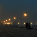 w noc - mroczną #morze #sea #kurort #spa #molo #pier