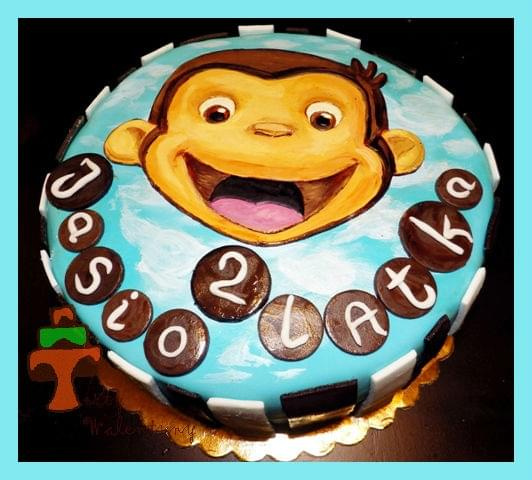 Tort Ciekawski George #CiekawskiGeorge #małpka #tort #TortUrodzinowy #TortyKraków #TortyWalentynki #urodziny